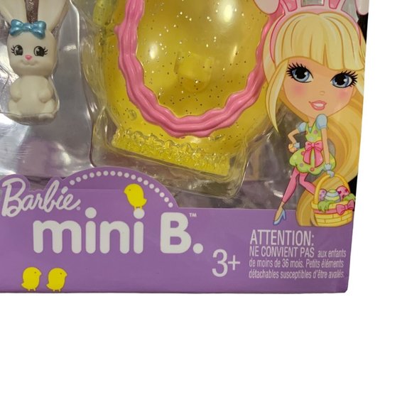 Mattel 2009 Barbie Mini B. #23 Easter Mini Doll With Bunny NEW - Picture 6 of 9